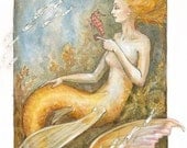The Golden Mermaid......unmated 11x14