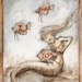 Mermaid Valentine.......8x10 matted print