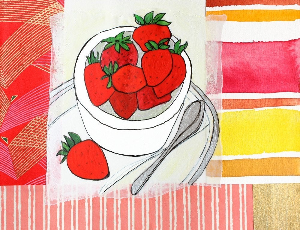 First Strawberries : Limited Edition Print