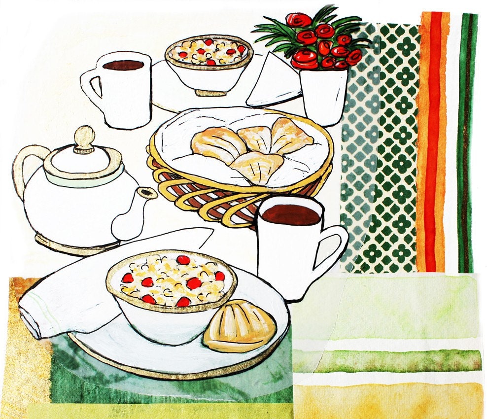 Madeleines and Tea : Limited Edition Print