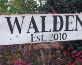 Handpainted Personalized Rustic Family Name Established Sign, Bridal Shower, Wedding, Rehersal Dinner, Housewarming, Parents, Grandparents