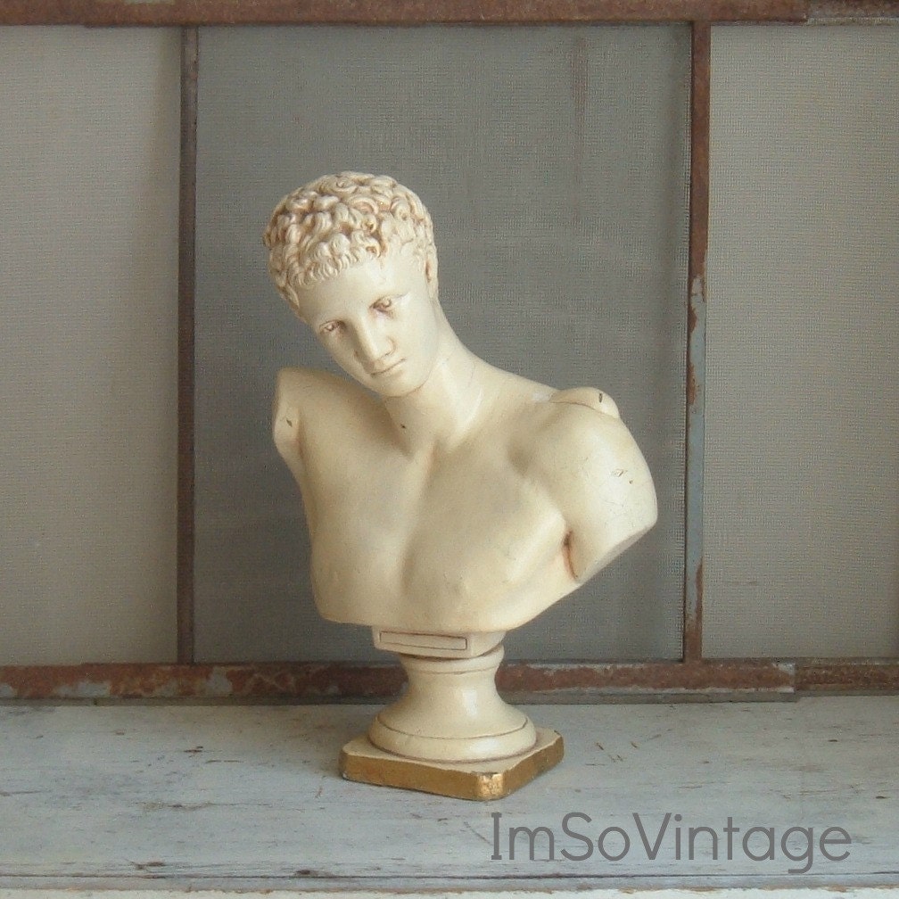 Vintage signed Jaru greek god sculpture