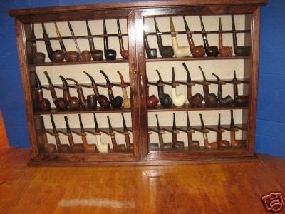 42 Pipe Rack Display Cabinet,Churchwarden felt Item 191
