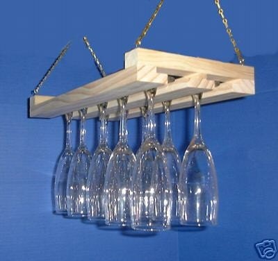 Hanging Wine Glass Rack Stemware Holder 15 by uniquedisplaycases