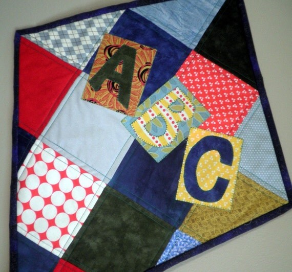 Quilted Wall Art - Let's Go Fly a Kite - ABCs - made to order