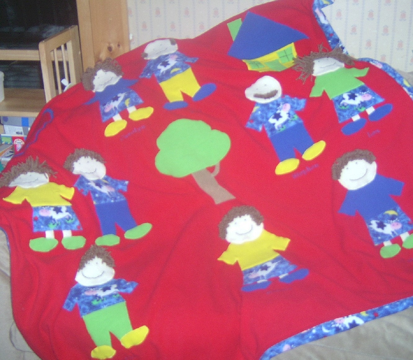 Family Tree Fleece Blanket - OOAK custom for your family