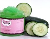 Cucumber Aloe Sugar Scrub 16 oz - Diva-Licious Scrubbability