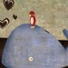 Bird and Whale - Print 8x10