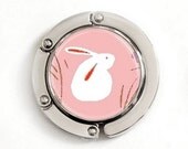 Foldable Purse Hanger Hook - BUNNY FOO FOO (Pink)
