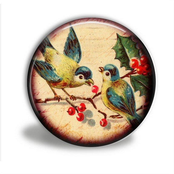 Buy 3 Get The 4th Free - Pocket Mirror - WINTER BIRDS