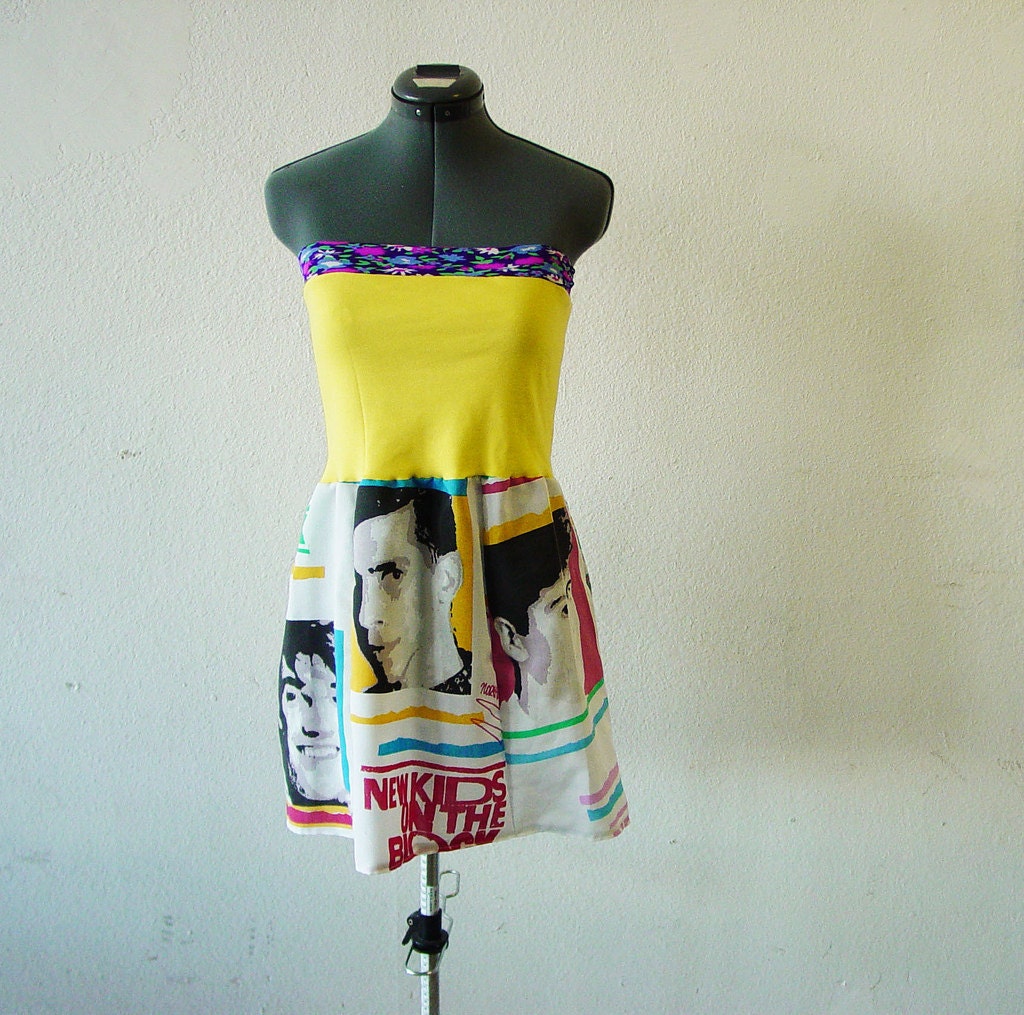 NKOTB New Kids On The Block Custom Listing Tube Dress Joey Donnie Jonathon Dannie