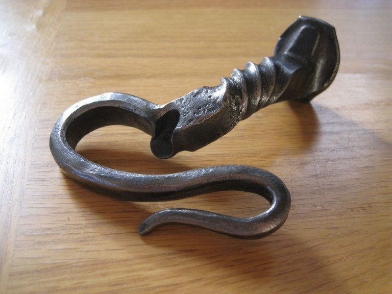 Churchkeys forged from railroad spikes - Bottle openers by a Blacksmith