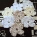 White Neutral Small Crochet Flowers