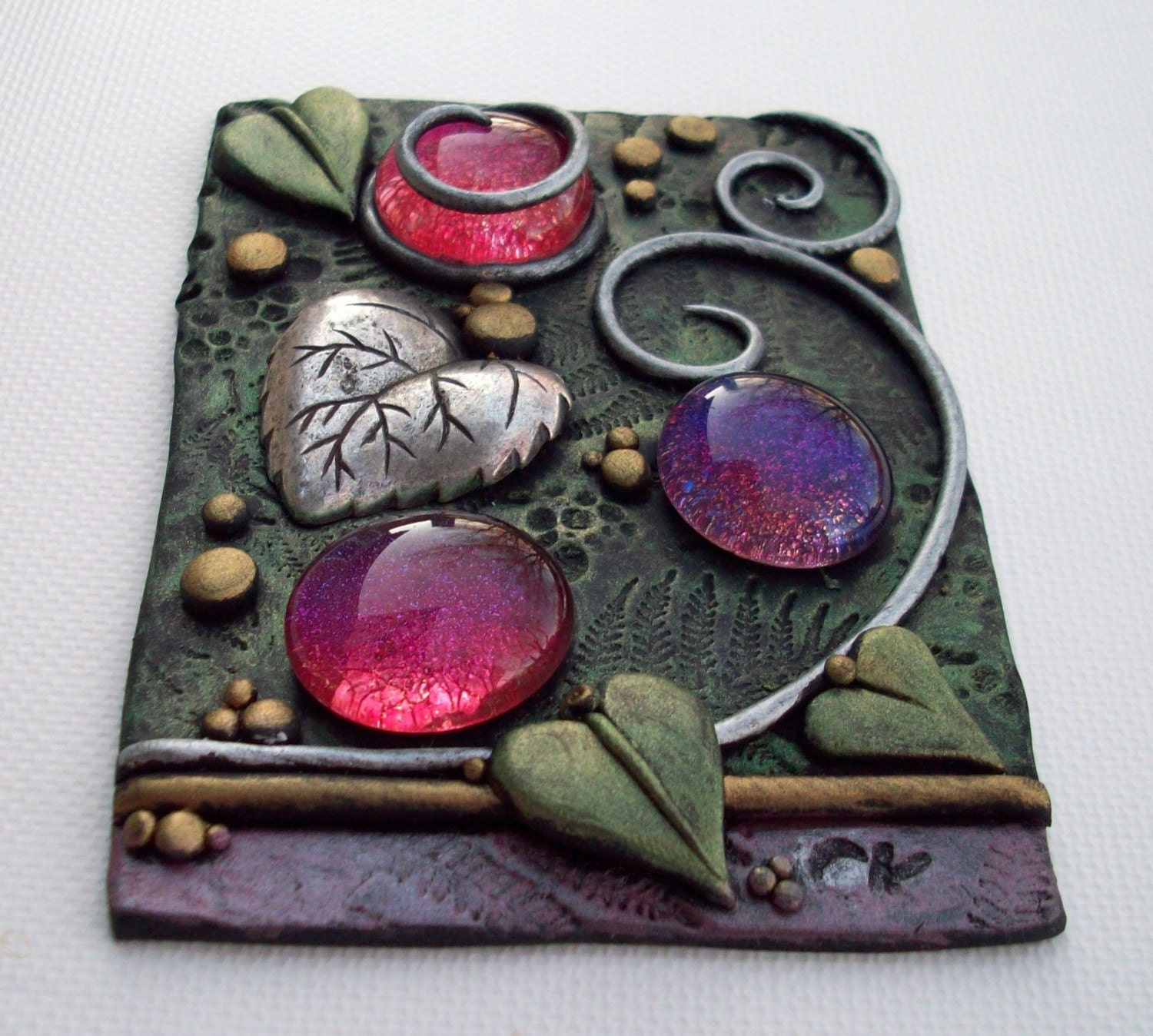 ACEO Rainbow Droplets on the Forest Floor