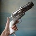 357 Magnum Hair Dryer.  Vintage Novelty Pistol Hairdryer Gun B