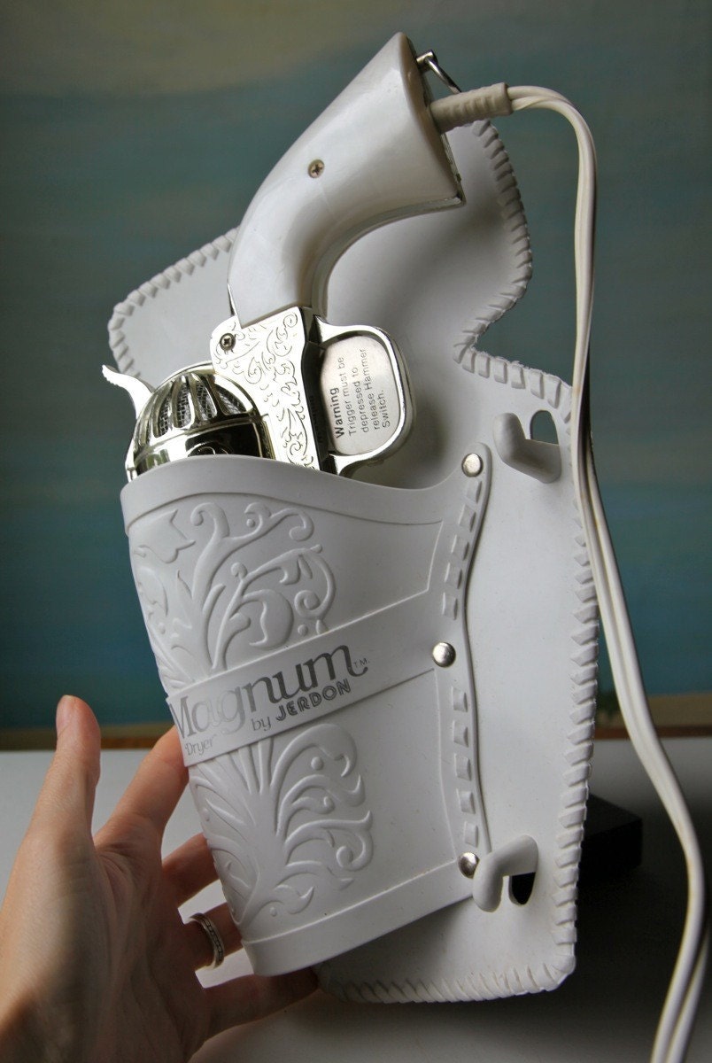 357 Magnum Hair Dryer. Vintage Novelty Pistol Hairdryer D Reserved for MissBettyRocker