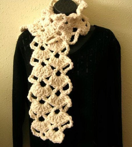 Lacy Scarf and Neckwarmer no.2 Crochet Pattern PDF - permission to sell what you make