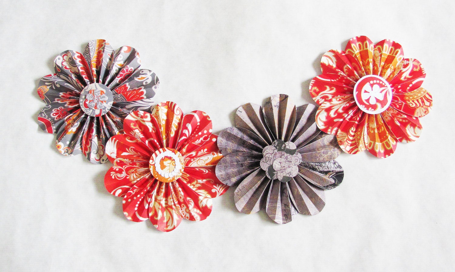 paper flowers, flower garland, garland for party, festive home decor, floral mobile,