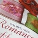 Hand Embroidery Fabric Textile Wrist Cuff Hand Embroidery pink pastel Wildflower Romance Bracelet Featured In CrossStitch and Needlework