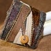 Leather Eco Friendly Men Women Textile Wrist Cuff Galaxy Mixed Media