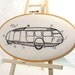 Hoop Art Buckminster Fuller Dymaxion Car Hand Embroidery Series Wall Hanging