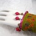 Carnival Dreams Hand Embroidered wrist cuff