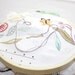 DIY 2013 Wall Calendar Hand Embroidery Panel Linen Jacobean Fantasy Flowers Pattern Tea Towel