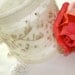 Bridal Wedding Accessory Hand Embroidered Textile Fabric Bracelet Cuff Hydrangea Magnolia