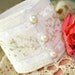 Bridal Wedding Accessory Hand Embroidered Textile Fabric Bracelet Cuff Hydrangea Magnolia