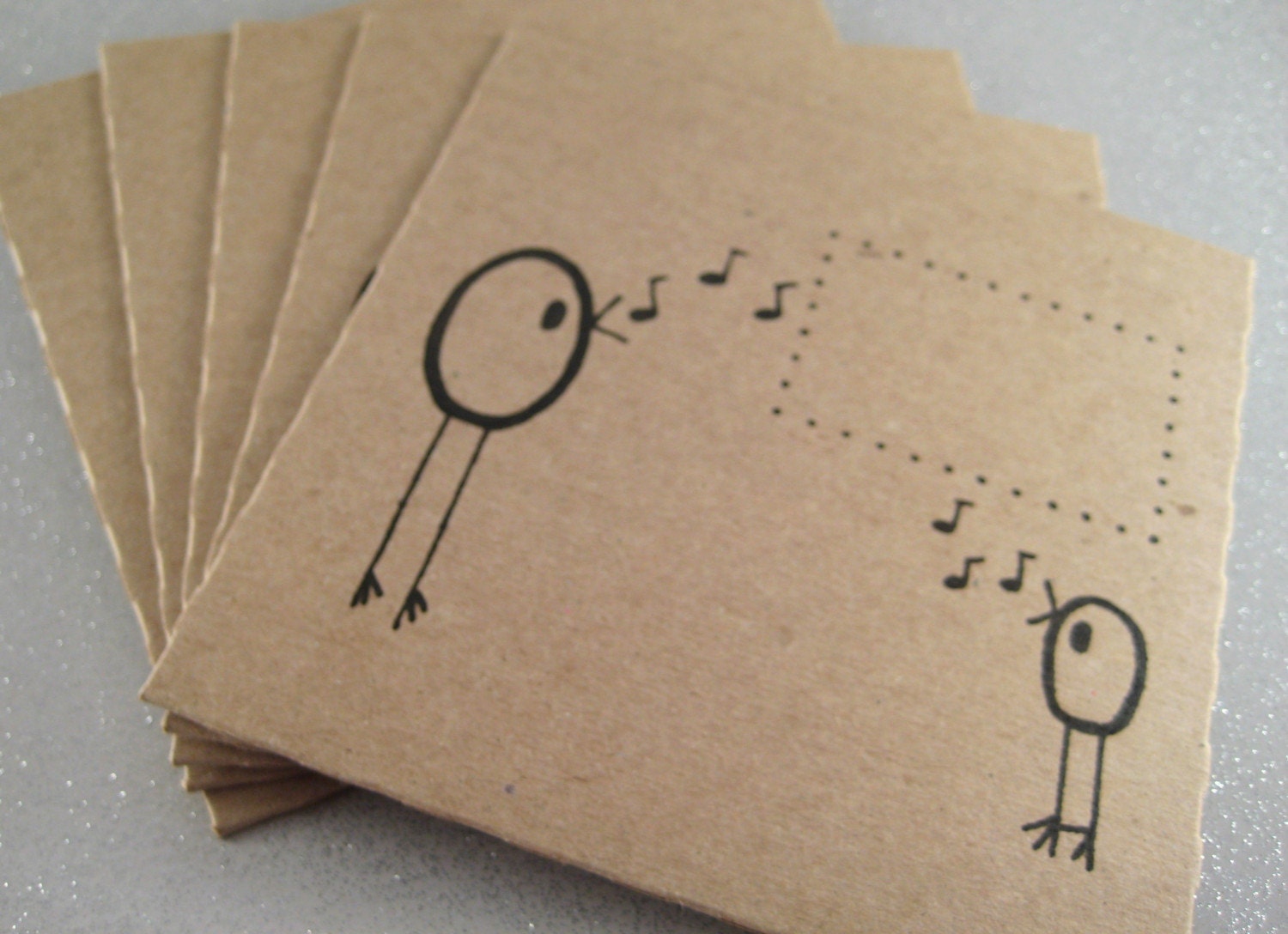 CD/DVD Sleeves - Musical Birdies - Gocco Printed