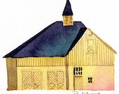 Yellow Carriage House-Print