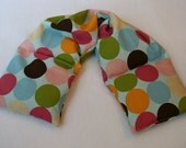Hot Cold Therapy Wrap/ Neck Shoulder/ Flax Seed,Mint, Lavender - Ships The Next Day-Muliti Dot