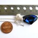 Sapphire Jewelry Bridal Necklace Swarovski Crystal Cobalt Blue Sterling Silver Pendant Necklace Bella NS2 Bridesmaid Jewelry