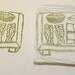 Hand carved sushi stamp handmade and unique