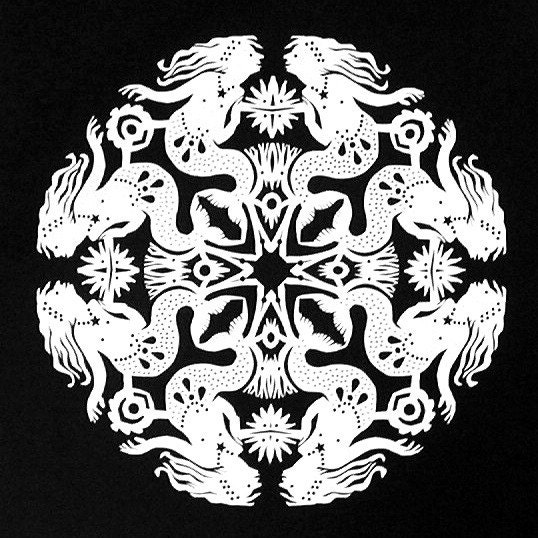 Commission a Large Kirigami Mandala, ready to frame