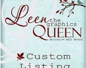 custom listing for Vicki B