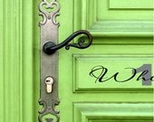 Door Decal - Front Door Vinyl Lettering with House Number