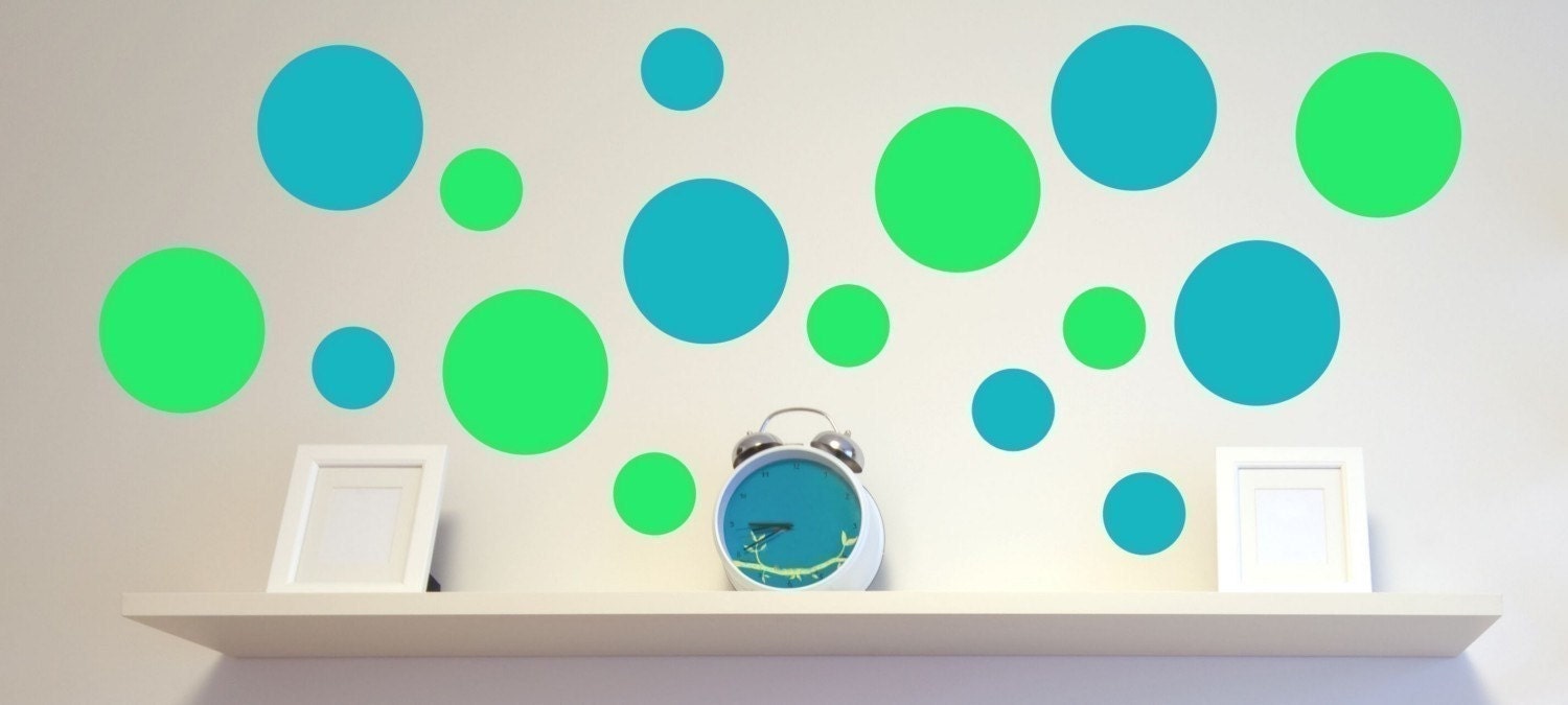 Circle Wall Decals Two Sizes Seeing Spots Solid