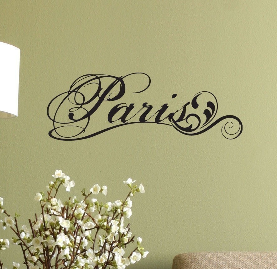 Paris Fancy Elegant Wall Decal Sticker