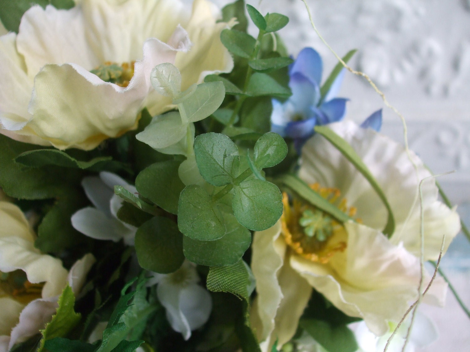 Poppies and Hydrangea Floral Arrangement - Printemps Large