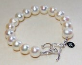 10mm white pearl bracelet