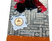Cowgirl Style Altered and Decorated Clipboard