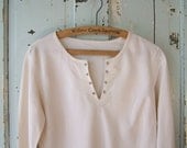 Cream Embroidered Tunic .