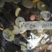 LARGE collection of over 6 pounds of VINTAGE BUTTONS shell mop bone metal china wood and more