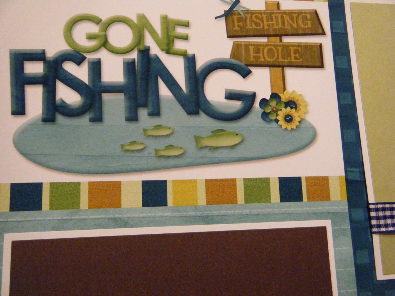 fishing scrapbook pages