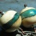 Blue Ivory Simplicity earrings, handmade artist lampwork beads handforged oxidized copper, sterling silver, rustic earrings earthy organic