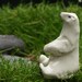 bear figurine - polar bear - porcelain animal miniatures