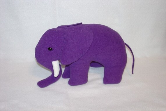disney purple elephant plush doll