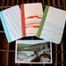 letterpress notebook Landscape series set of 3