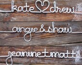 Personalized Length of Silver Wire for the DIY Wood Wire Wedding Dress Hanger Custom Bridal Great for Bridesmaids